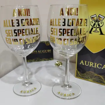 Calice dritto Aurìca personalizzato