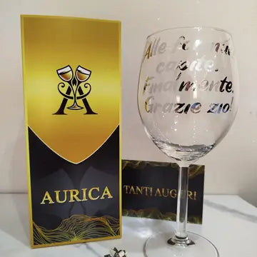 Calice dritto Aurìca personalizzato