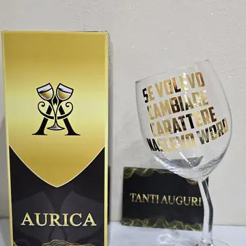 Calice storto Aurìca personalizzato