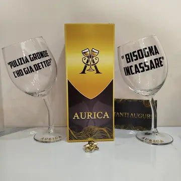 Calice storto Aurìca personalizzato