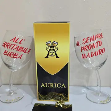 Calice storto Aurìca personalizzato
